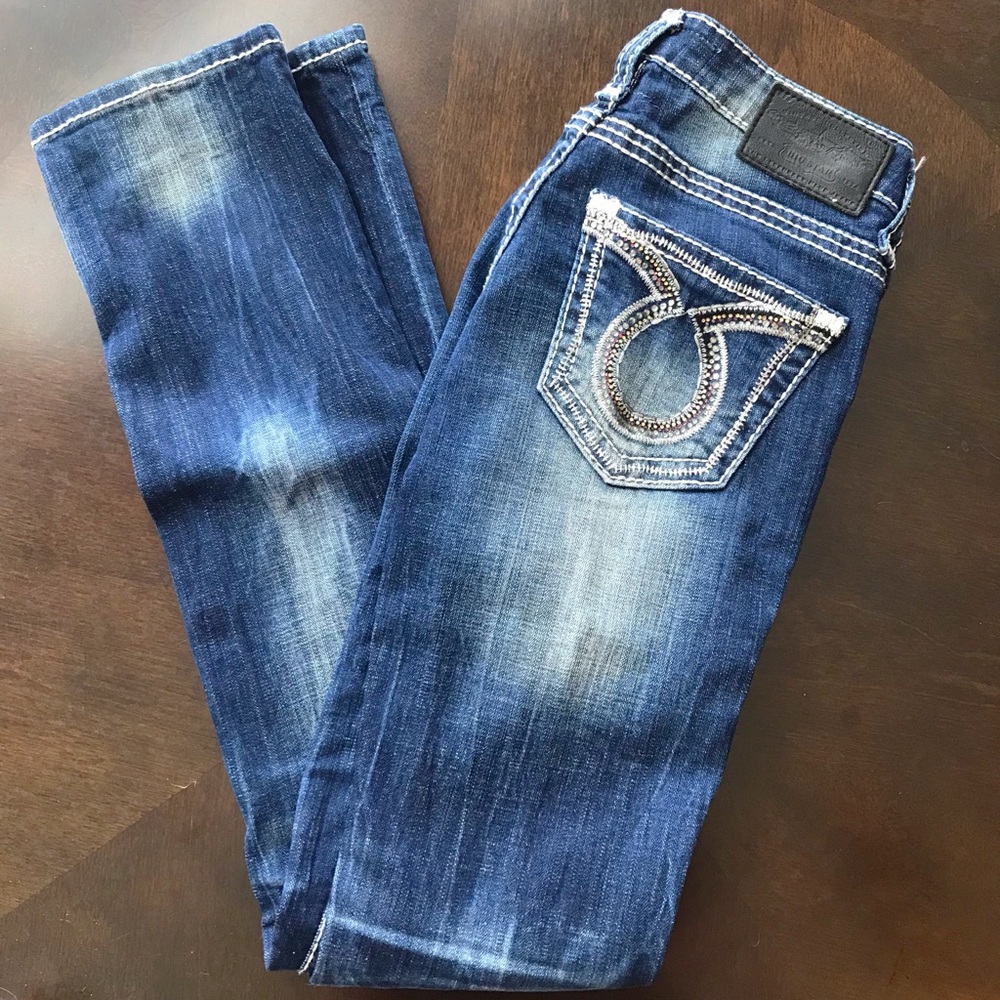 Big Star Jenae Bling Pocket Straight Jeans